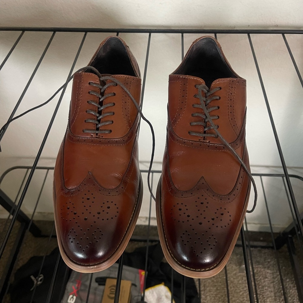 9.5 Brown Stacey Adams Dress Shoes